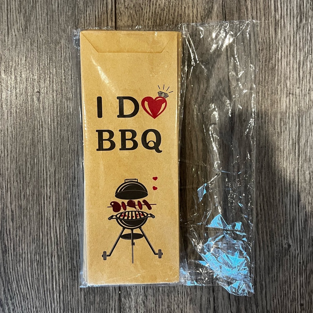 I Do BBQ Cutlery Bags Unused Packages Engagement Party Bachelorette